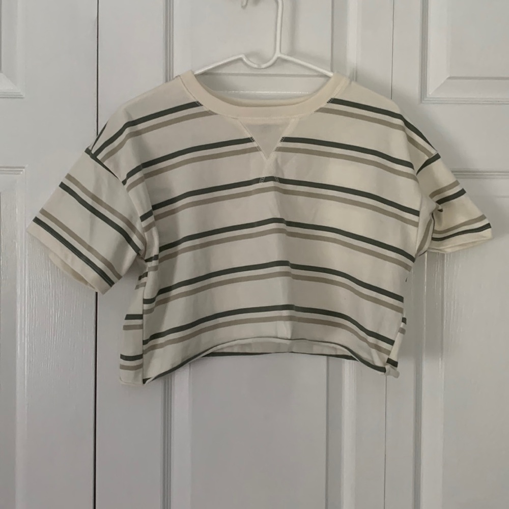 Striped crop top